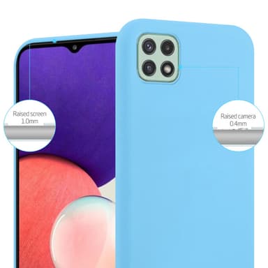 Skal Samsung Galaxy A22 5G Fodral Case (Blå)
