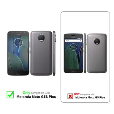 Motorola MOTO G5S PLUS Plånboksfodral Skal (Grå)