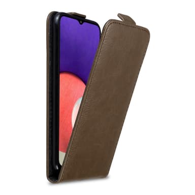 Samsung Galaxy A22 5G Flipfodral Skal (Brun)