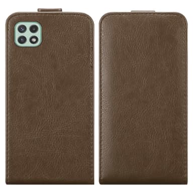 Samsung Galaxy A22 5G Flipfodral Skal (Brun)
