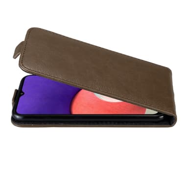 Samsung Galaxy A22 5G Flipfodral Skal (Brun)