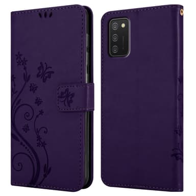 Samsung Galaxy A02s Plånboksfodral Skal (Lila)