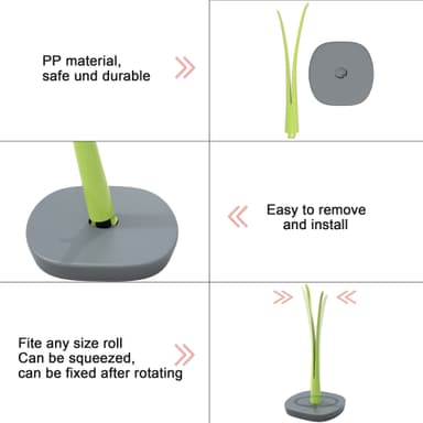 Hållare för hushållspapper bladlook fristående 32.5 cm