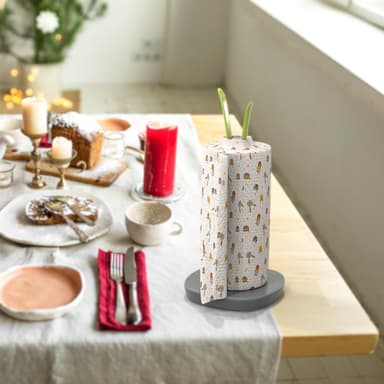Hållare för hushållspapper bladlook fristående 32.5 cm