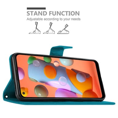 Samsung Galaxy A11 / M11 Plånboksfodral Skal (Blå)