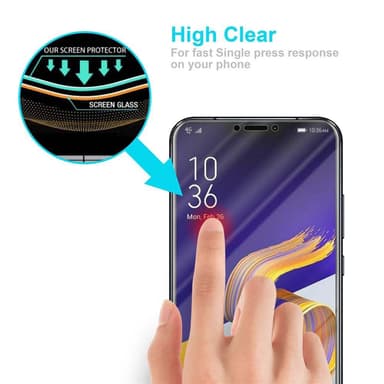 Asus ZenFone 5Z Skyddsglas Skyddsfilm Skärmskydd
