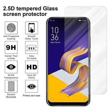 Asus ZenFone 5Z Skyddsglas Skyddsfilm Skärmskydd