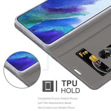 Samsung Galaxy S22 PLUS Plånboksfodral Skal (Grå)