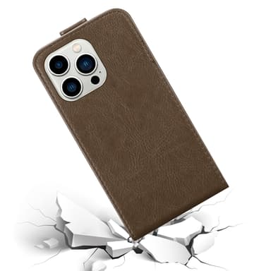 iPhone 14 PRO Flipfodral Skal (Brun)