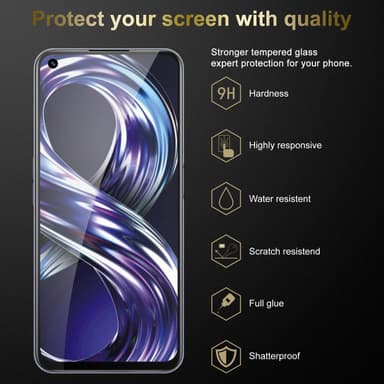 Realme 8i / Narzo 50 4G 3x Skyddsglas Skyddsfilm