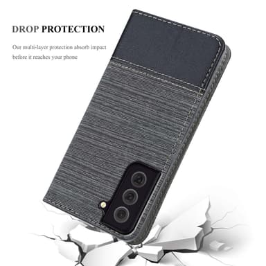 Samsung Galaxy S22 PLUS Plånboksfodral Skal (Grå)