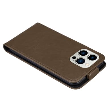 iPhone 14 PRO Flipfodral Skal (Brun)