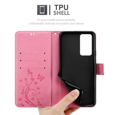 OnePlus 9RT 5G Plånboksfodral Skal (Rosa)