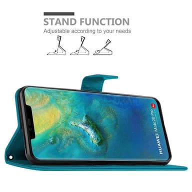 Huawei MATE 20 PRO Plånboksfodral Skal (Blå)