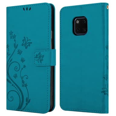 Huawei MATE 20 PRO Plånboksfodral Skal (Blå)