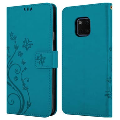 Huawei MATE 20 PRO Plånboksfodral Skal (Blå)