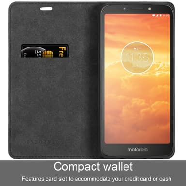 Motorola MOTO E5 / G6 PLAY Skal Fodral Case (Svart)