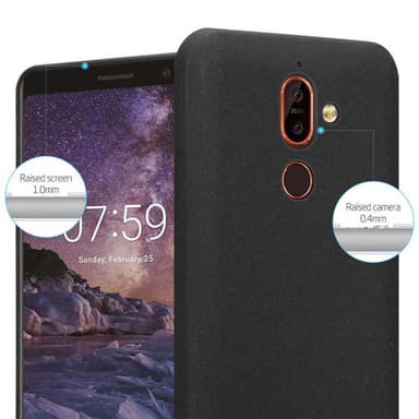 Skal Nokia 7 PLUS Fodral Case (Svart)
