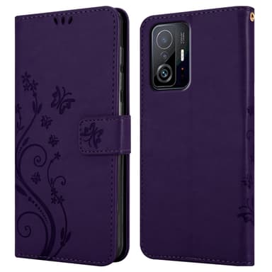 Xiaomi 11T / 11T PRO Plånboksfodral Skal (Lila)