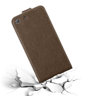 Sony Xperia M5 Flipfodral Skal (Brun)