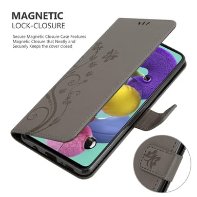 Samsung Galaxy A51 5G Plånboksfodral Skal (Grå)