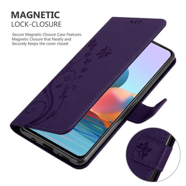 Xiaomi RedMi NOTE 10 PRO Plånboksfodral Skal (Lila)
