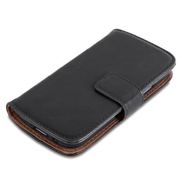 Samsung Galaxy S4 MINI Plånboksfodral Skal (Svart)
