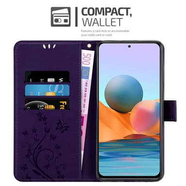 Xiaomi RedMi NOTE 10 PRO Plånboksfodral Skal (Lila)