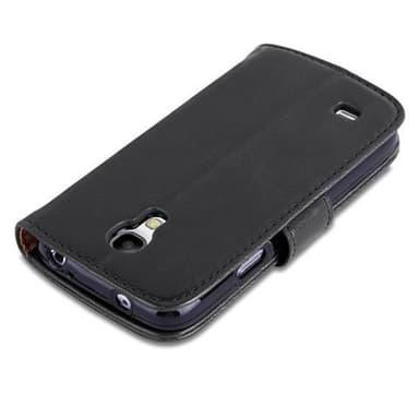 Samsung Galaxy S4 MINI Plånboksfodral Skal (Svart)
