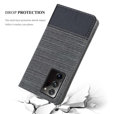 Samsung Galaxy NOTE 20 ULTRA Plånboksfodral Skal (Grå)