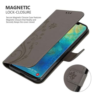 Huawei MATE 20 PRO Plånboksfodral Skal (Grå)