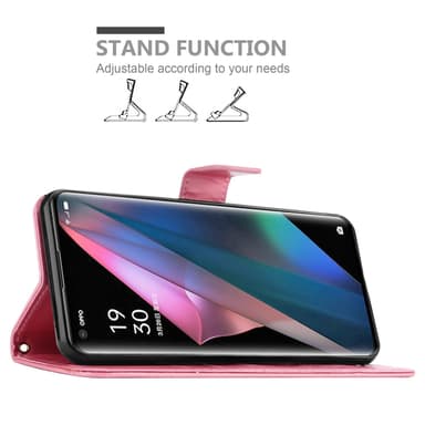 Oppo FIND X3 PRO Plånboksfodral Skal (Rosa)