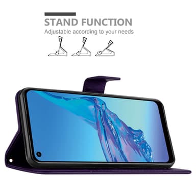 Oppo A53s Plånboksfodral Skal (Lila)