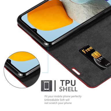 Samsung Galaxy M23 5G Skal Fodral Case (Röd)