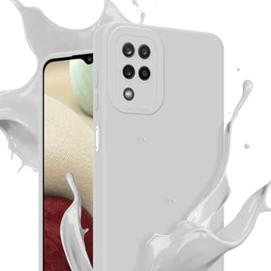 Samsung Galaxy A12 / M12 Skal Fodral Case (Vit)