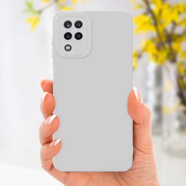 Samsung Galaxy A12 / M12 Skal Fodral Case (Vit)