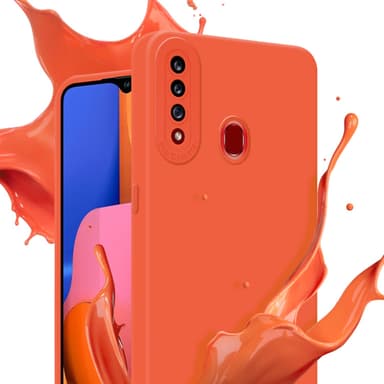Samsung Galaxy A20s Skal Fodral Case (Orange)
