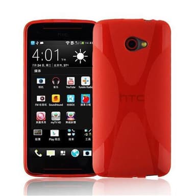 HTC BUTTERFLY S Skal Fodral Case (Röd)