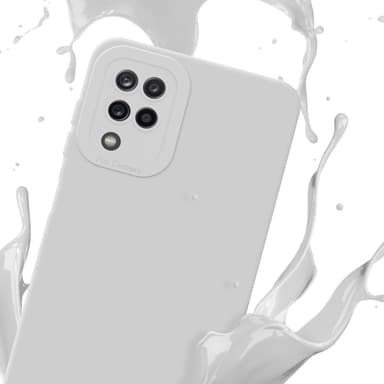 Samsung Galaxy A12 / M12 Skal Fodral Case (Vit)