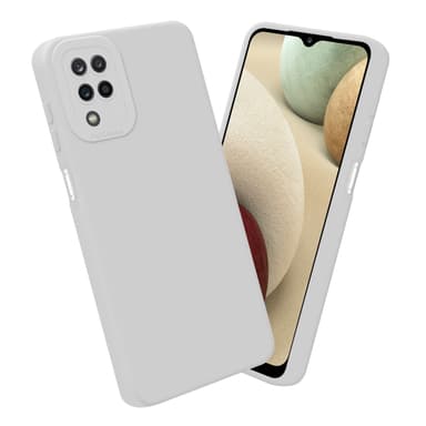 Samsung Galaxy A12 / M12 Skal Fodral Case (Vit)