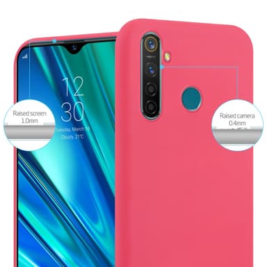 Skal Realme 5 PRO / Realme Q Fodral Case (Röd)