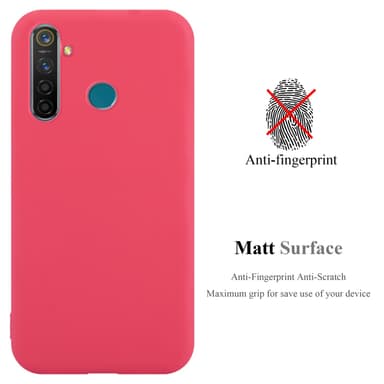Skal Realme 5 PRO / Realme Q Fodral Case (Röd)