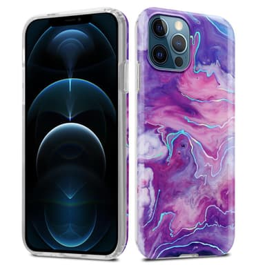 iPhone 12 PRO MAX Plånboksfodral Skal (Lila)