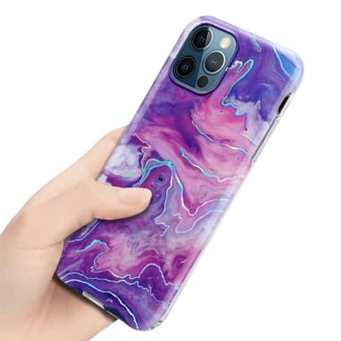 iPhone 12 PRO MAX Plånboksfodral Skal (Lila)