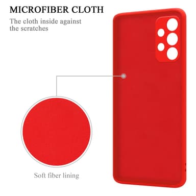 Skal Samsung Galaxy A73 5G Fodral Case (Röd)