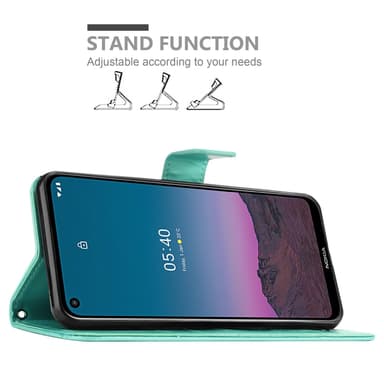 Nokia 5.4 Plånboksfodral Skal (Turkos)