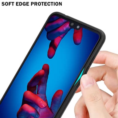 Huawei P20 Skal Fodral Case (Svart)