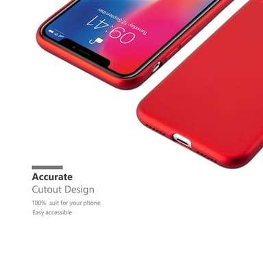 Skal iPhone X / XS Fodral Case (Röd)