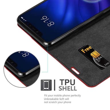 Xiaomi Mi 8 PRO Skal Fodral Case (Röd)