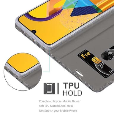 Samsung Galaxy M21 / M30s Plånboksfodral Skal (Grå)